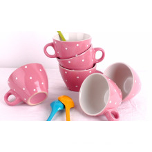 pink ceramic coffee set tea set